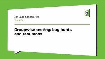 #QA,  Jan Jaap Cannegieter,  Groupwise testing: bug hunts and test mobs
