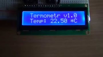 #1 Arduino - Thermometer with DS18B20 and LCD
