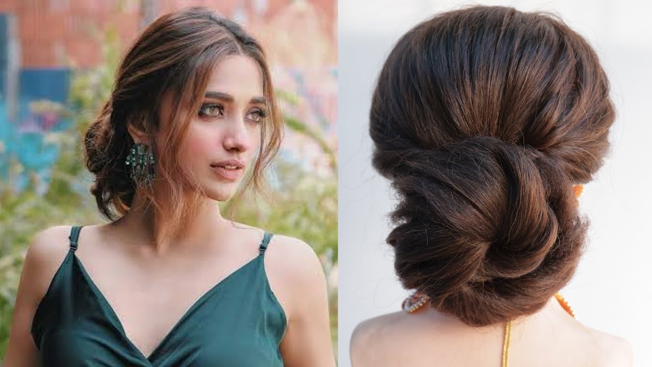 trendy updo hairstyle for wedding gown | hairstyle for engagement | juda  hairstyle | party hairstyle | Front hair styles, Hairstyles for gowns,  Party hairstyles