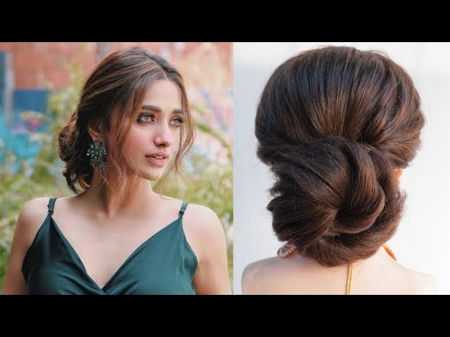 2 Open hairstyle for one piece dress - YouTube