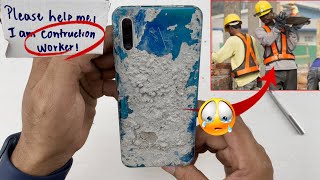 Restore Samsung Galaxy A30s Cracked For Construction Worker