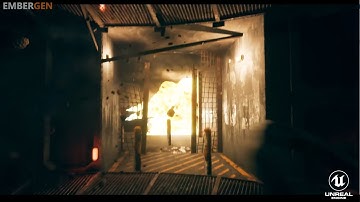 Unreal Engine 4 Tunnel Explosion - Made with EmberGen