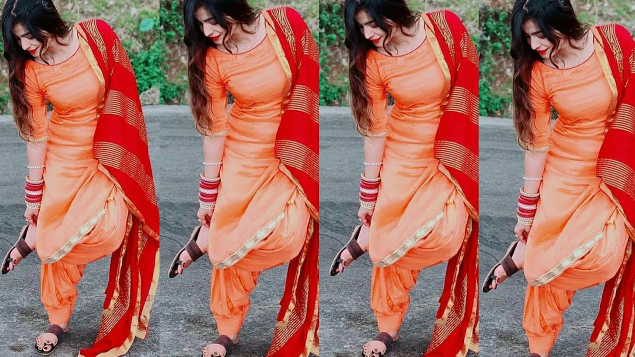 Most Stylish Punjabi Plain Suits  || Colour Combination Salwar Suits with Dupatta || Patiala suits