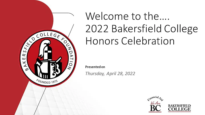 2022 Honors Celebration | Bakersfield College Foun...