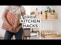 MINIMALIST KITCHEN HACKS | 7 Tips For A Clutter FREE Fridge + Pantry