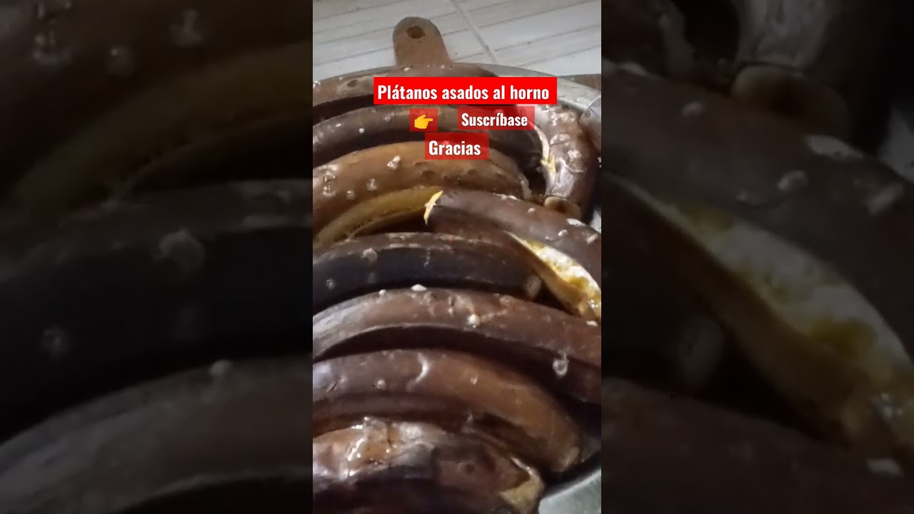 platanos asados al horno