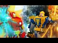 Lego Thanos Mech vs Iron Man Brick Building and Battle