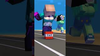 Help Herobrine Girl Run Revenge - Minecraft Animation #Shorts #Minecraft #Shortsminecraft