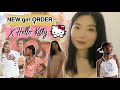 New girl order x hello kitty haul unboxing  try on
