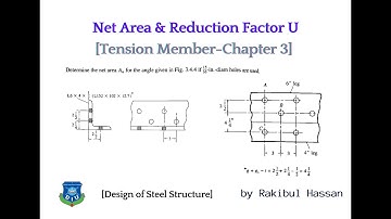 Net area Calculation [Tension Member] [Design of Steel Structure]