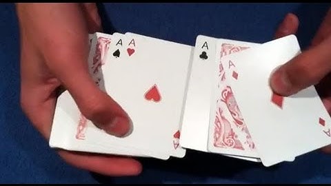 Face Up Aces - Amazing 4 Aces Magic Trick