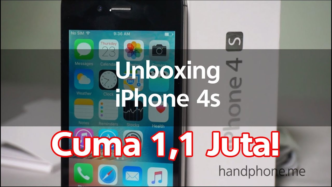 IPhone 4s 1,1 juta  Unboxing & FI Review Indonesia - YouTube