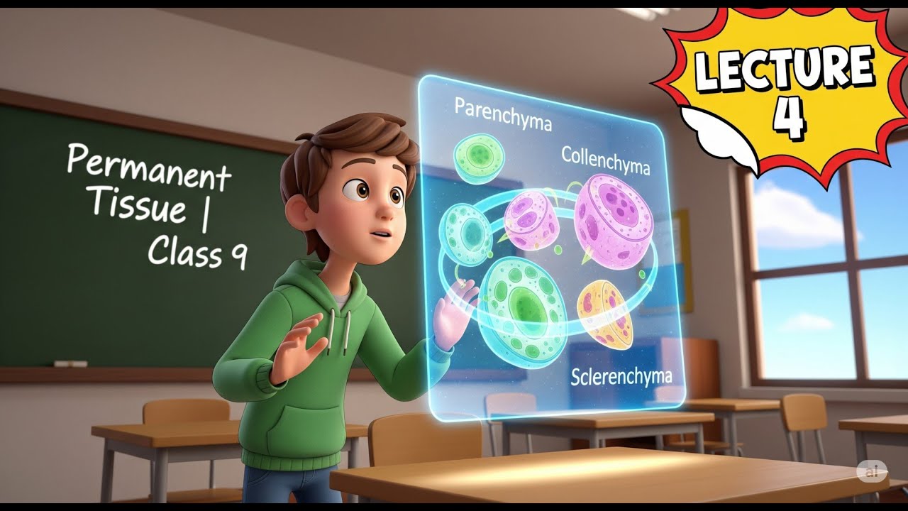 Permanent Tissue - Full NCERT Concept with Animation | Class 9 | DIKKI ...