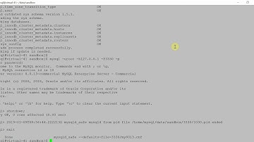 MySQL InnoDBCluster Upgrade 57 to 80
