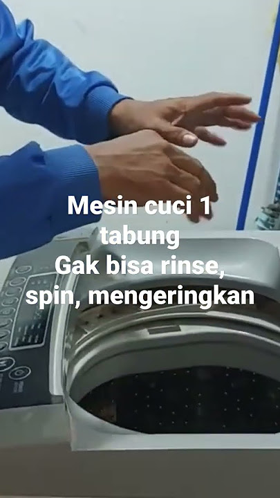 Mesin Cuci 1 Tabung gak bisa spin, rinse, mengeringkan. Video full Klik (Dibuat dari @akuntantua)