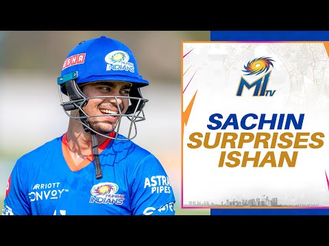 Ishan spots Sachin in the dressing room | Mumbai Indians