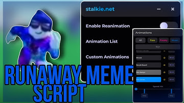 RunAway Roblox Meme Script - RunAway Animation, Custom Animation And More!