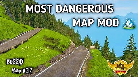 😈 MOST DANGEROUS Map Mod For Bus simulator Indonesia// BUSSID Map Mod V3.7 #mountainmap #bussidmap🏔️