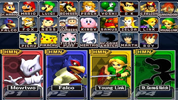 Super Smash Bros Melee - How to Unlock All Characters