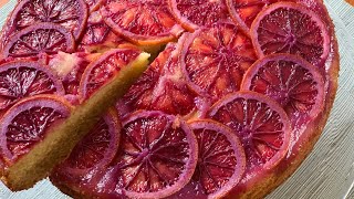 Blood Orange Upside Down Cake | BEsquaredBakes