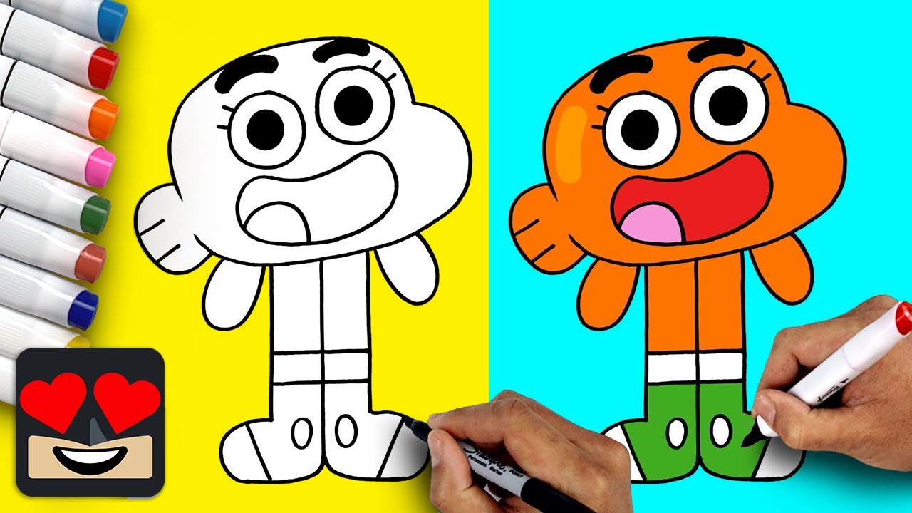 How to Draw - Darwin, The Amazing World of Gumball