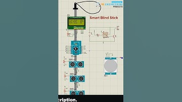 Smart Blind Stick using Arduino in Proteus