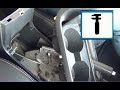 Как подтянуть ручной тормоз в TOYOTA - Corolla Е150