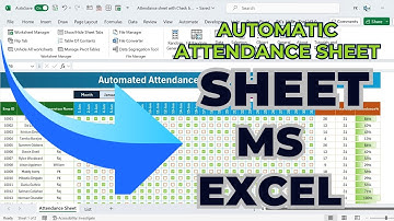 How to Create Automatic Attendance Sheet in Excel | Step-by-Step Guide in Urdu/Hind