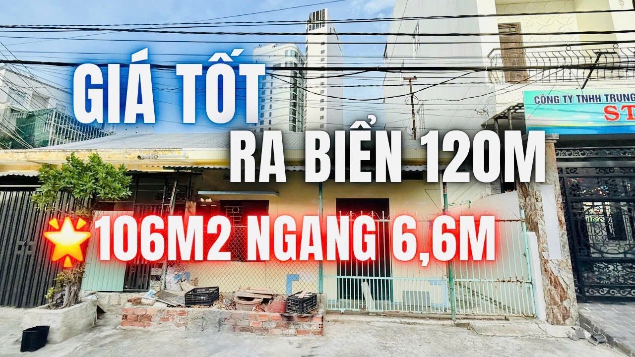Outline Video 🔥Đất gần biển Nha Trang giá tốt 106m2 ngang 6m6 gần chợ và khu tiện ích ô tô thoải mái