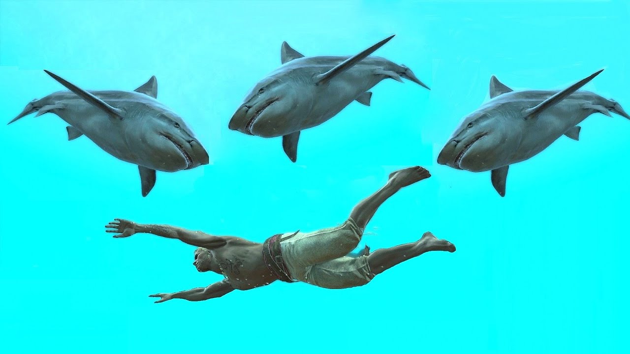 ⁣Assassin's Creed 4 Black Flag Shark Infested Locations & Underwater Exploration , Treasure 