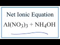 Net Ionic Equations and Spectator Ions