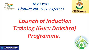 Circular No 61/ CBSE/ 2023 24/(Guru Dakshta) Programme.