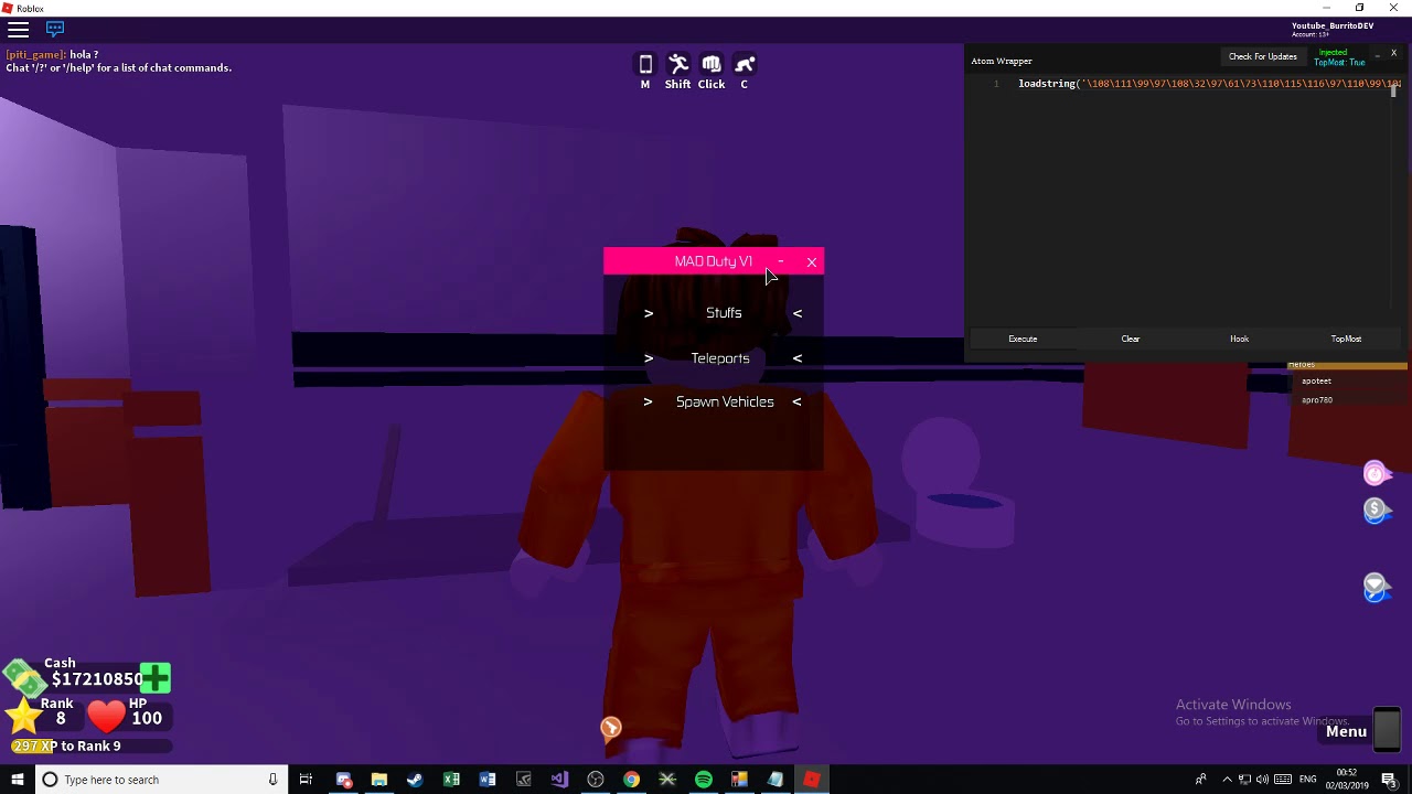 Working Roblox Exploit All Games Admin Commands Level 7 Executor Free And More Youtube - working roblox exploit all games admin commands