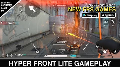 Hyper Front LITE Android Gameplay | Maximum Settings 55 FPS - Samsung Galaxy A52s 5G