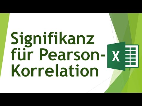 Pearson-Korrelation - Signifikanz