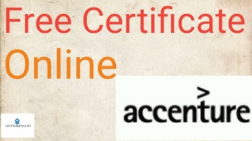 Free Certification || Accenture Free Online 8  Courses