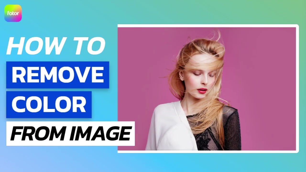 How To Remove Color From Image YouTube How To Remove Color From Image YouTube