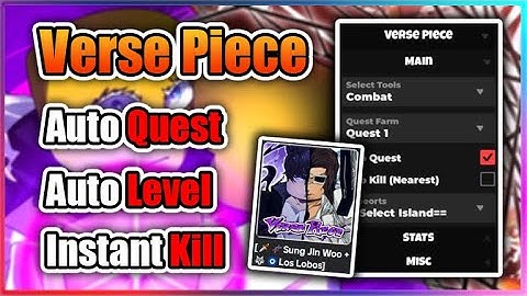 ROBLOX : Verse Piece Script - Instant Kill | Auto Quest & More