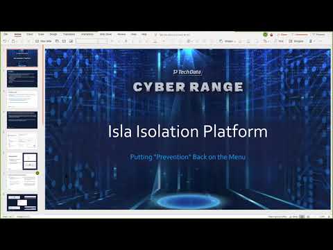 Demonstration of CyberInc Isla Platform