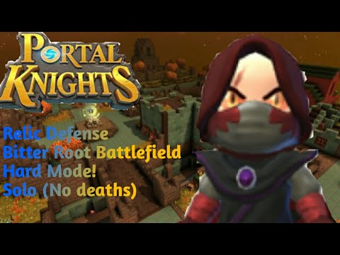 Portal Knights - Relic Defense DLC: Bitter Root Battlefield Hard Mode Solo (No deaths)
