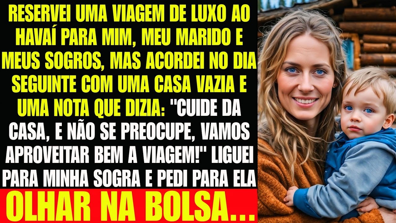 Meus sogros me abandonaram e foram para a viagem que eu paguei. Mas quando olharam a bolsa... eu ri!