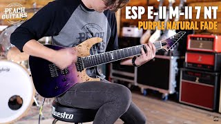 E-Ⅱ M-Ⅱ 7NT HS / Purple Natural Fade ESP E-II M-II 7 NT Bare Knuckle 7-String w/ Case – Purple