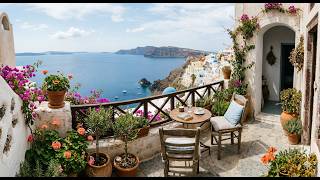 1 Hour of Pure Santorini Serenity 🇬🇷 Relaxing Greek Music (4K) | The Deep Escape