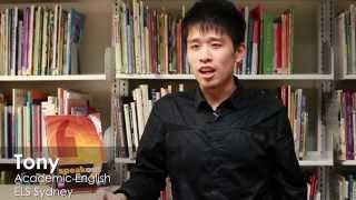 ELS Sydney Academic English Student Tony from China (English)