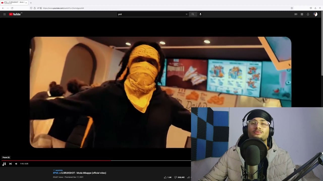 #PML x G.BRUKSHOT - Moda Mbappe (official video) - React!!!