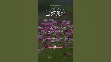 Surah Rahman with Urdu Translation - Ayat 68 to 78 |  سورة الرحمن | Quran