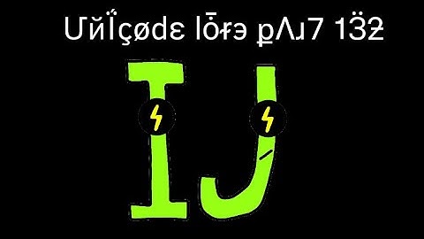 Unicode Lore part 132