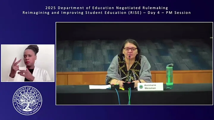 Reimagining and Improving Student Education (RISE) Committee Negotiated Rulemaking Oct 2, 2025 PM