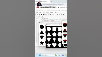 python OpenCV Contour  Moment  Function. #python #opencv #shorts #trending  #viral