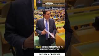 Israeli Envoy Offers Starlink to Iranian Diplomat at UN | Pakistan Observer